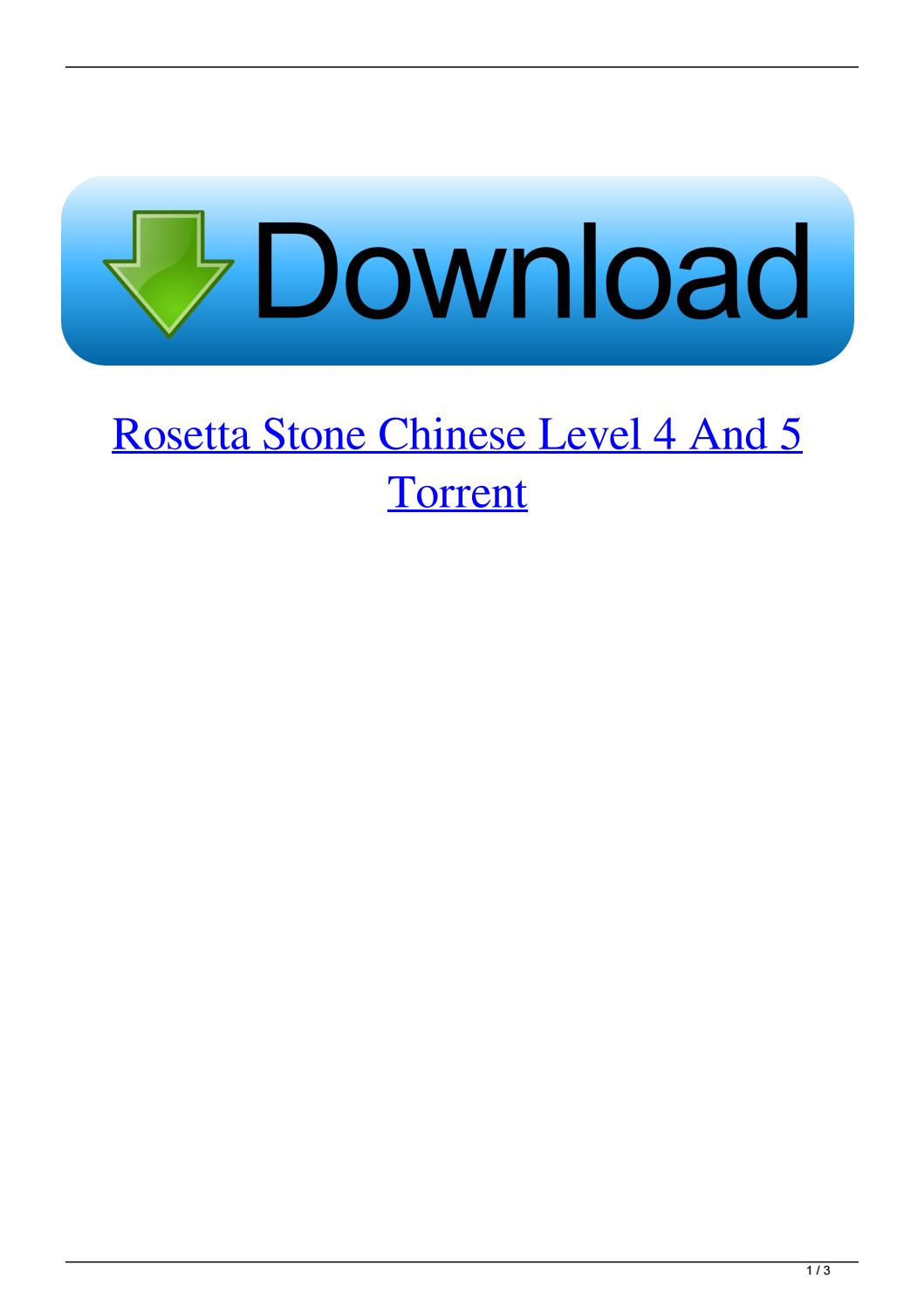 Download Rosetta Stone 4 Mac Torrent